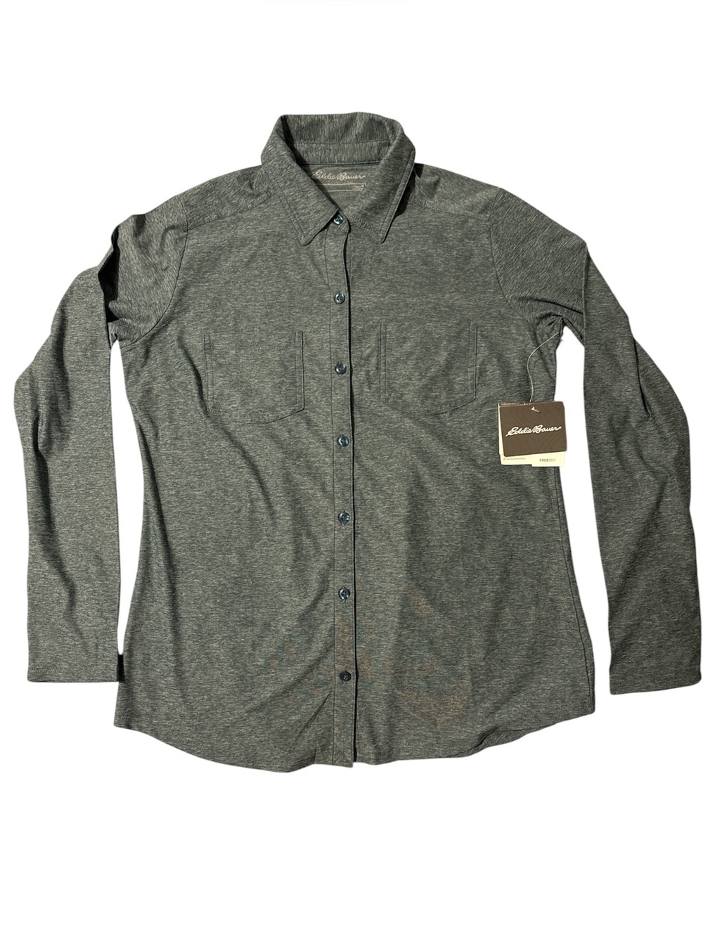 Eddie Bauer Women’s NWT FreeDry Long Sleeve Hiking Shirt Peacock size M